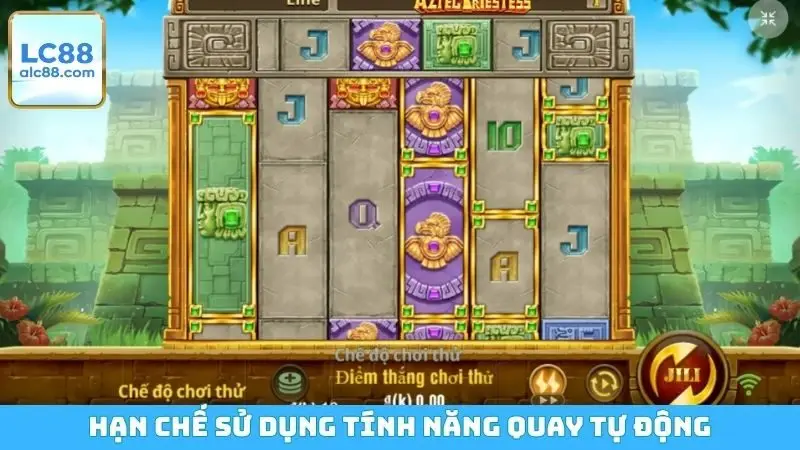 Hạn chế sử dụng tính năng quay tự động
