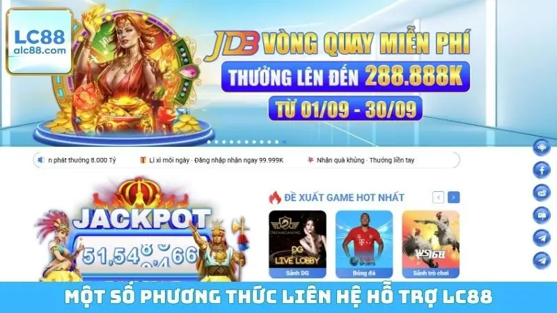 Một số phương thức liên hệ hỗ trợ LC88